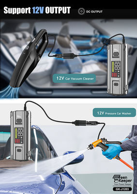 J1203 PD65W 12v 3000A High Power Car Jump Starter με φακό DC για μικρά αυτοκίνητα