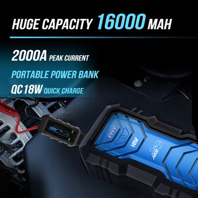 UltraSafe 12V 24V 2000A Fit Jump Starter Power Bank με μεγάλη χωρητικότητα 16000mAh/59.2Wh